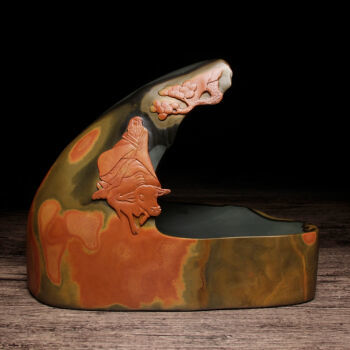 紫气东来 方学斌大师金皮包石的艺术升华